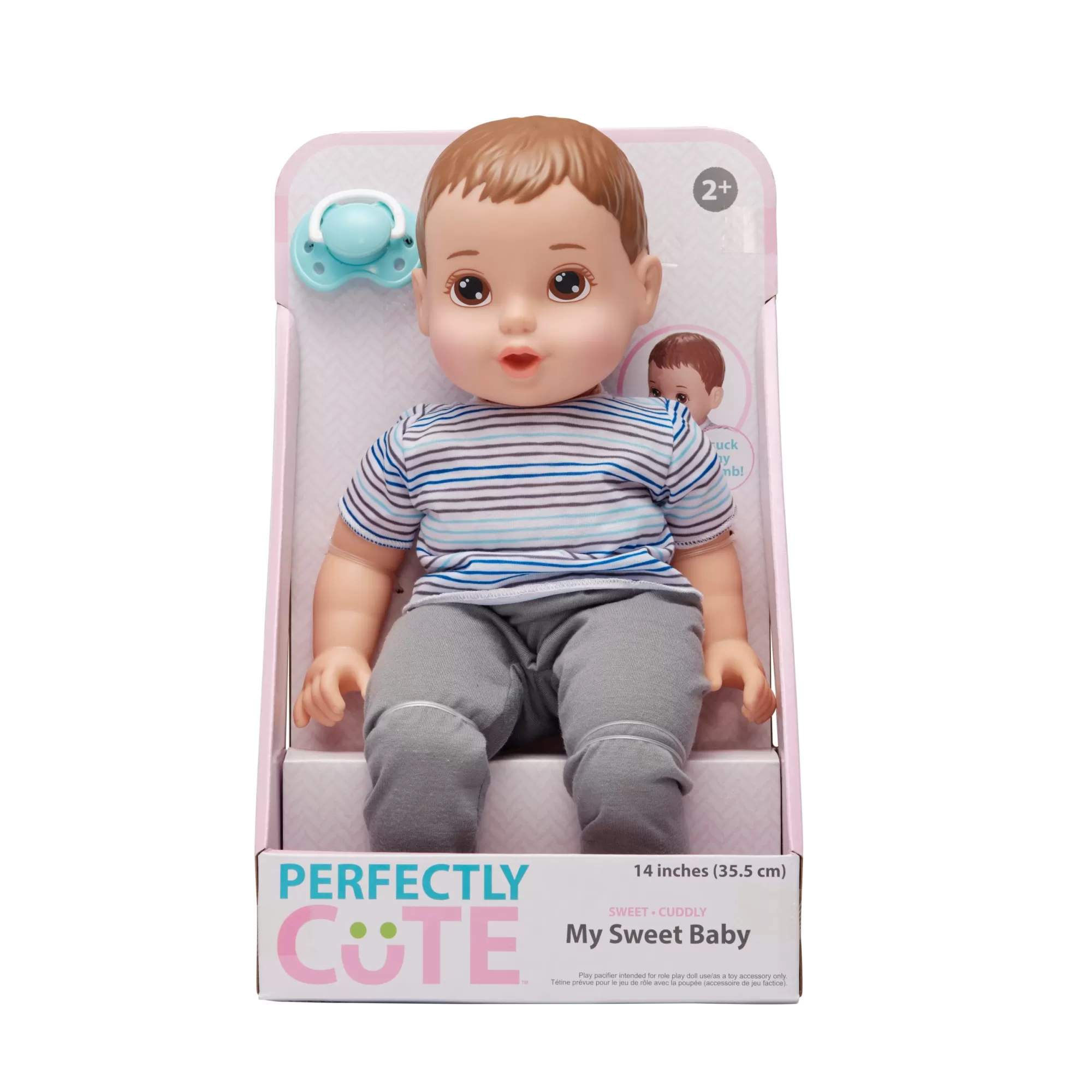 Perfectly Cute® Dolls & Accessories<14-Inch My Sweet Baby Boy Doll Brunette Hair With Brown Eyes