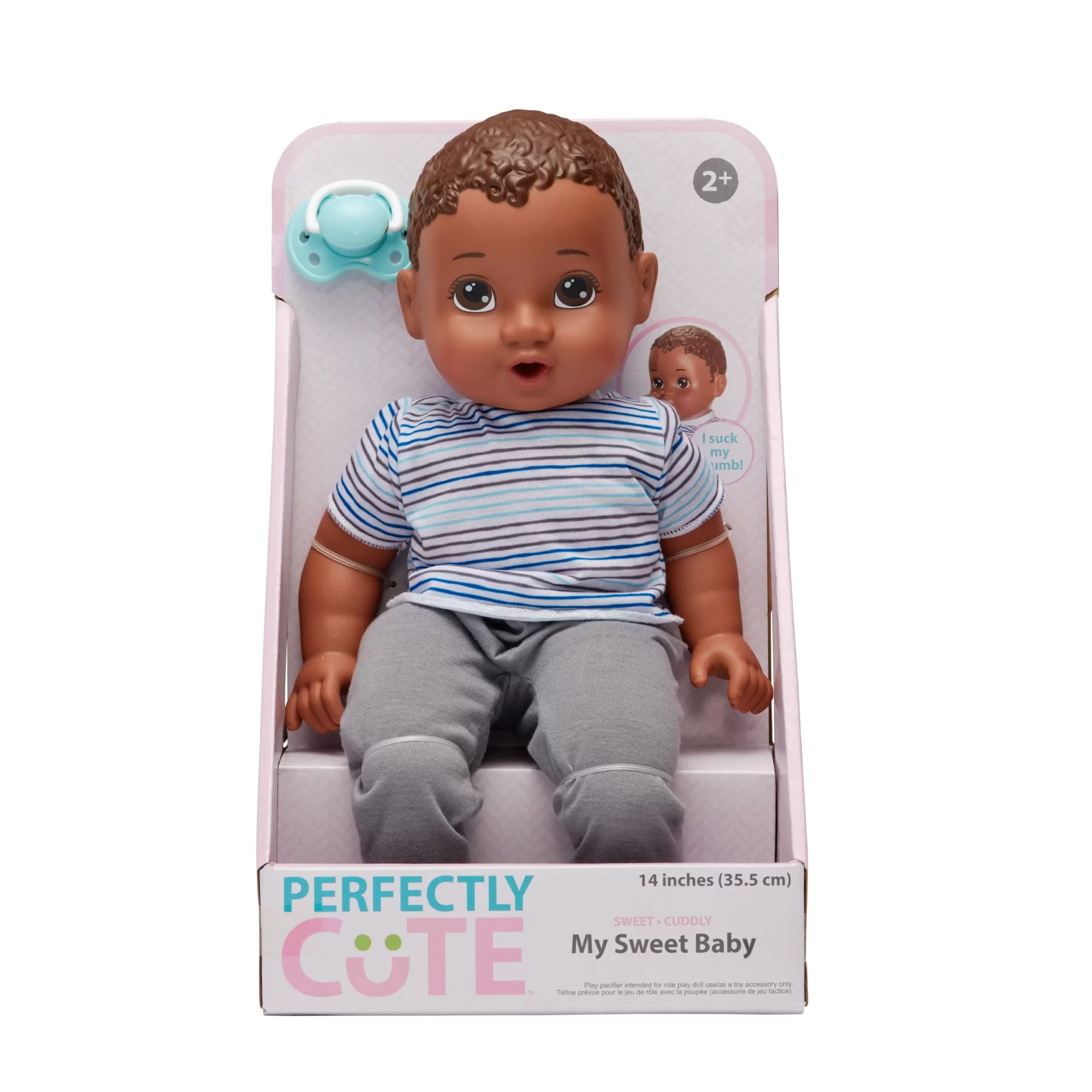 Perfectly Cute® Dolls & Accessories<14-Inch My Sweet Baby Boy Doll Dark Brunette Hair With Brown Eyes
