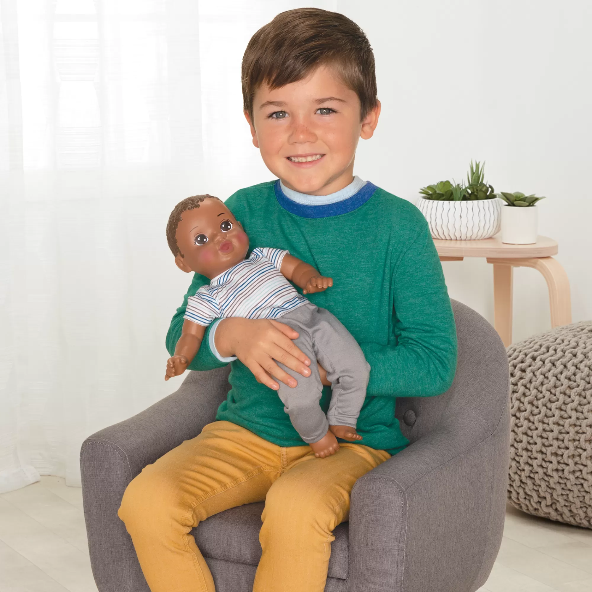 Perfectly Cute® Dolls & Accessories<14-Inch My Sweet Baby Boy Doll Dark Brunette Hair With Brown Eyes