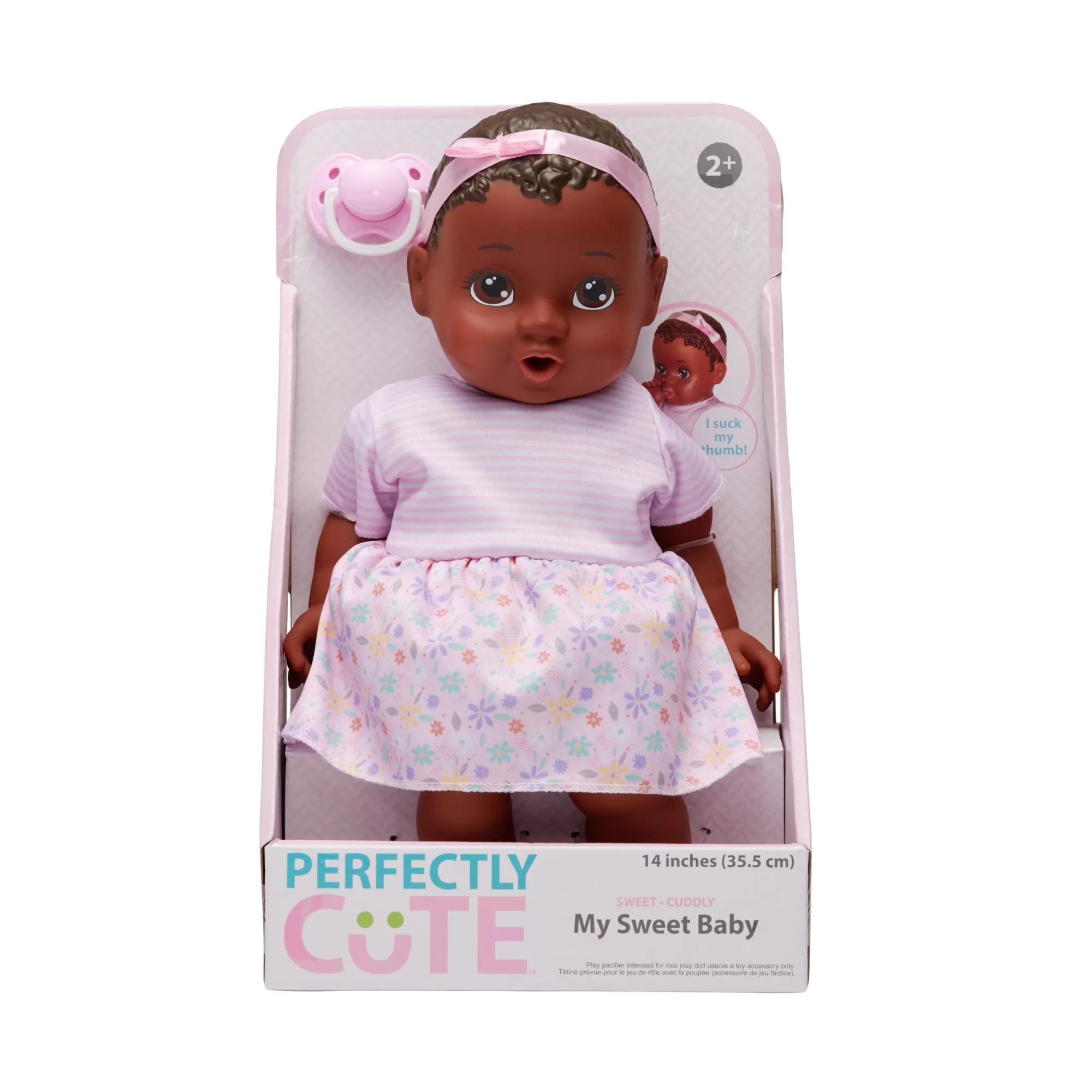 Perfectly Cute® Dolls & Accessories<14-Inch My Sweet Baby Girl Doll Dark Brunette Hair With Brown Eyes