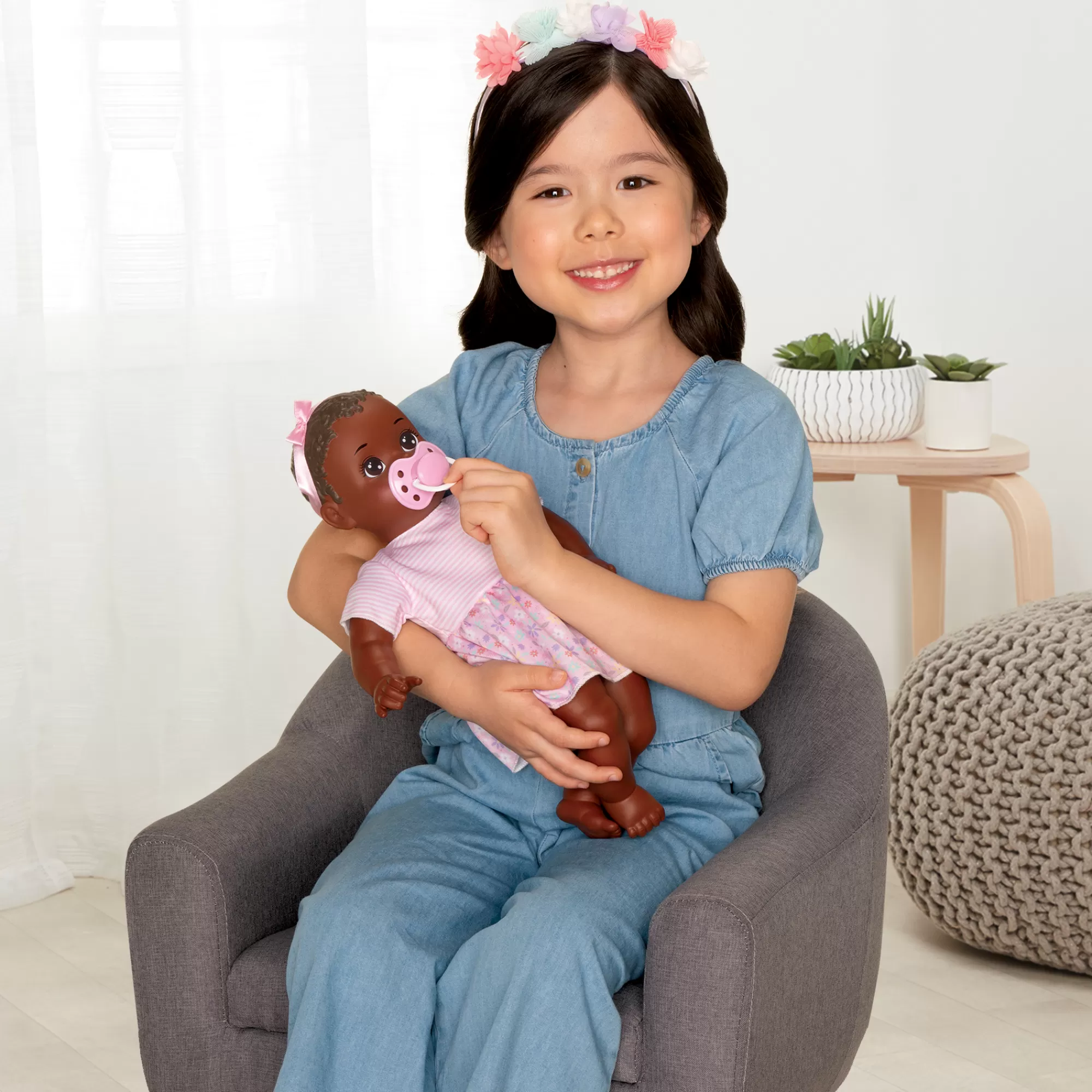 Perfectly Cute® Dolls & Accessories<14-Inch My Sweet Baby Girl Doll Dark Brunette Hair With Brown Eyes
