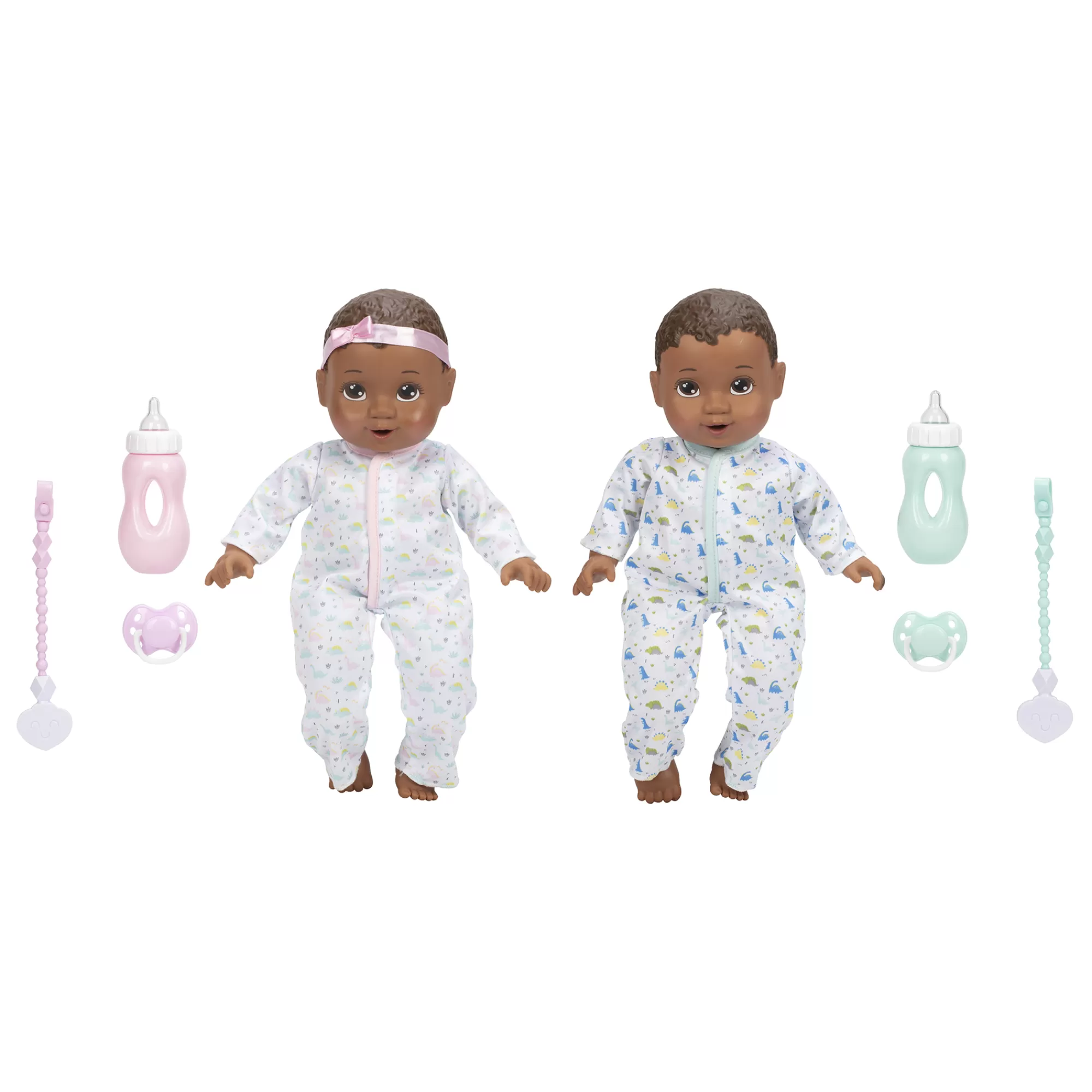 Perfectly Cute® Dolls & Accessories<14-Inch My Sweet Baby Twins Twin B/G Dolls Dark Brunette With Brown Eyes