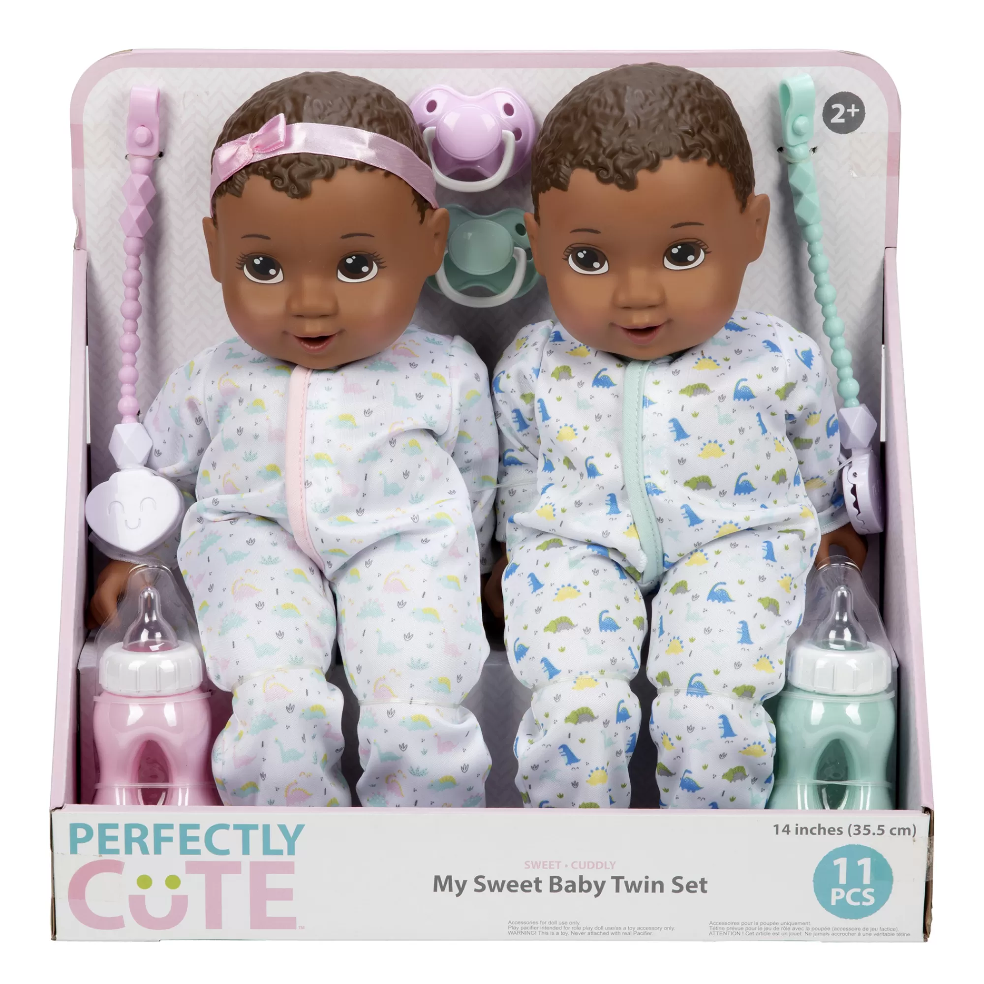 Perfectly Cute® Dolls & Accessories<14-Inch My Sweet Baby Twins Twin B/G Dolls Dark Brunette With Brown Eyes