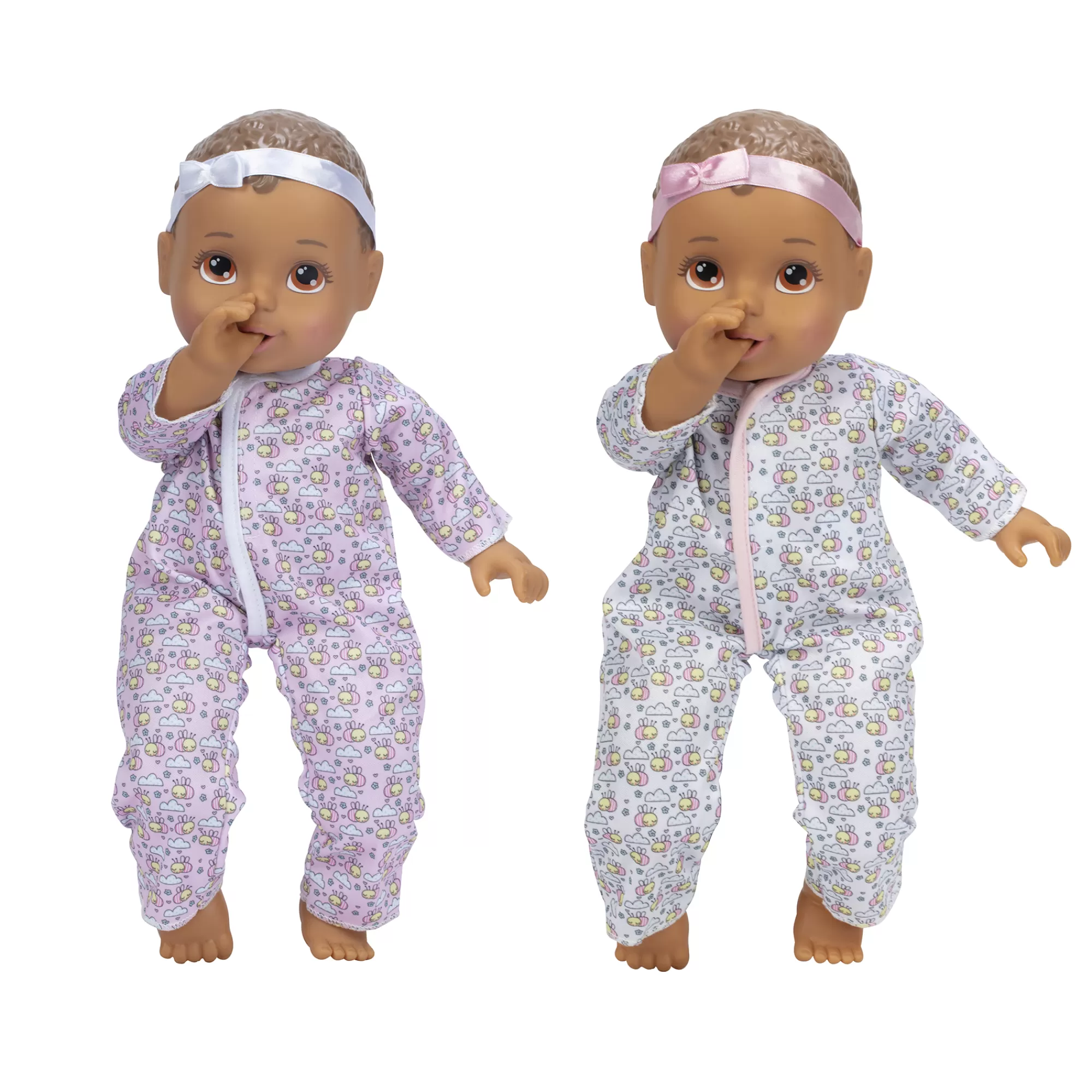 Perfectly Cute® Dolls & Accessories<14-Inch My Sweet Baby Twins Twin Girl Dolls Brunette With Brown Eyes