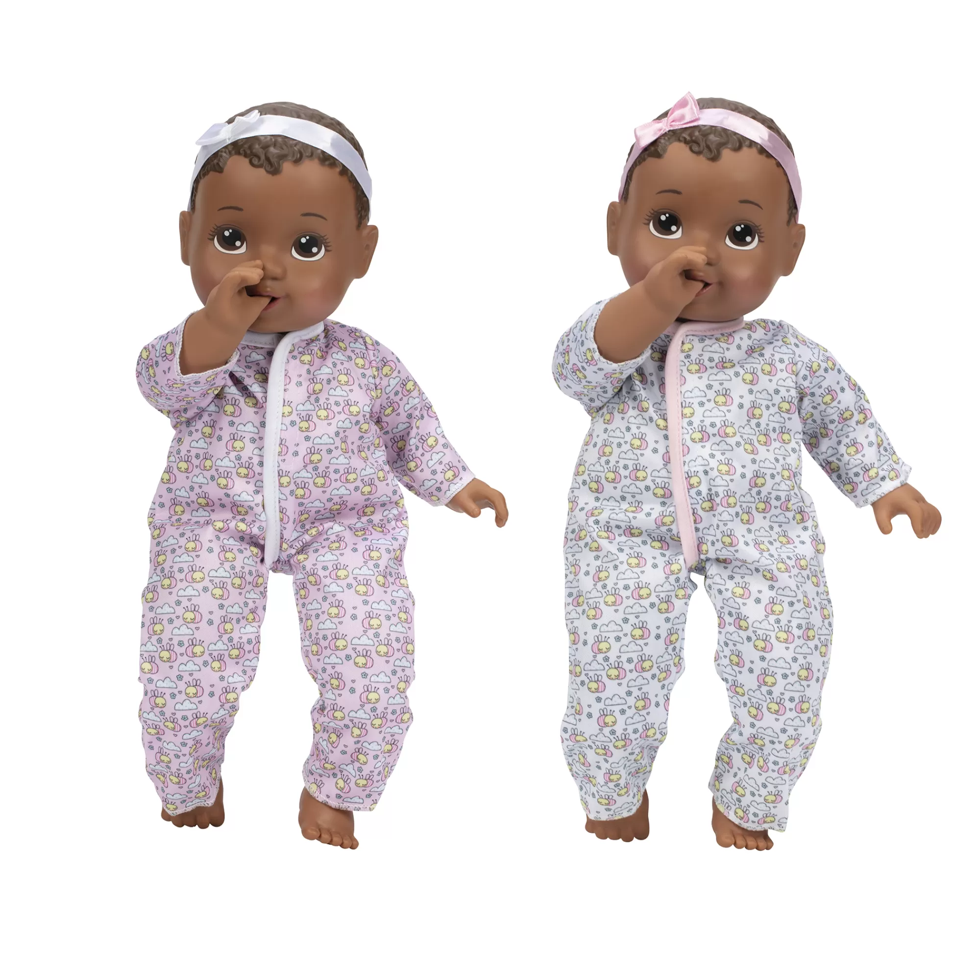 Perfectly Cute® Dolls & Accessories<14-Inch My Sweet Baby Twins Twin Girl Dolls Dark Brunette With Brown Eyes