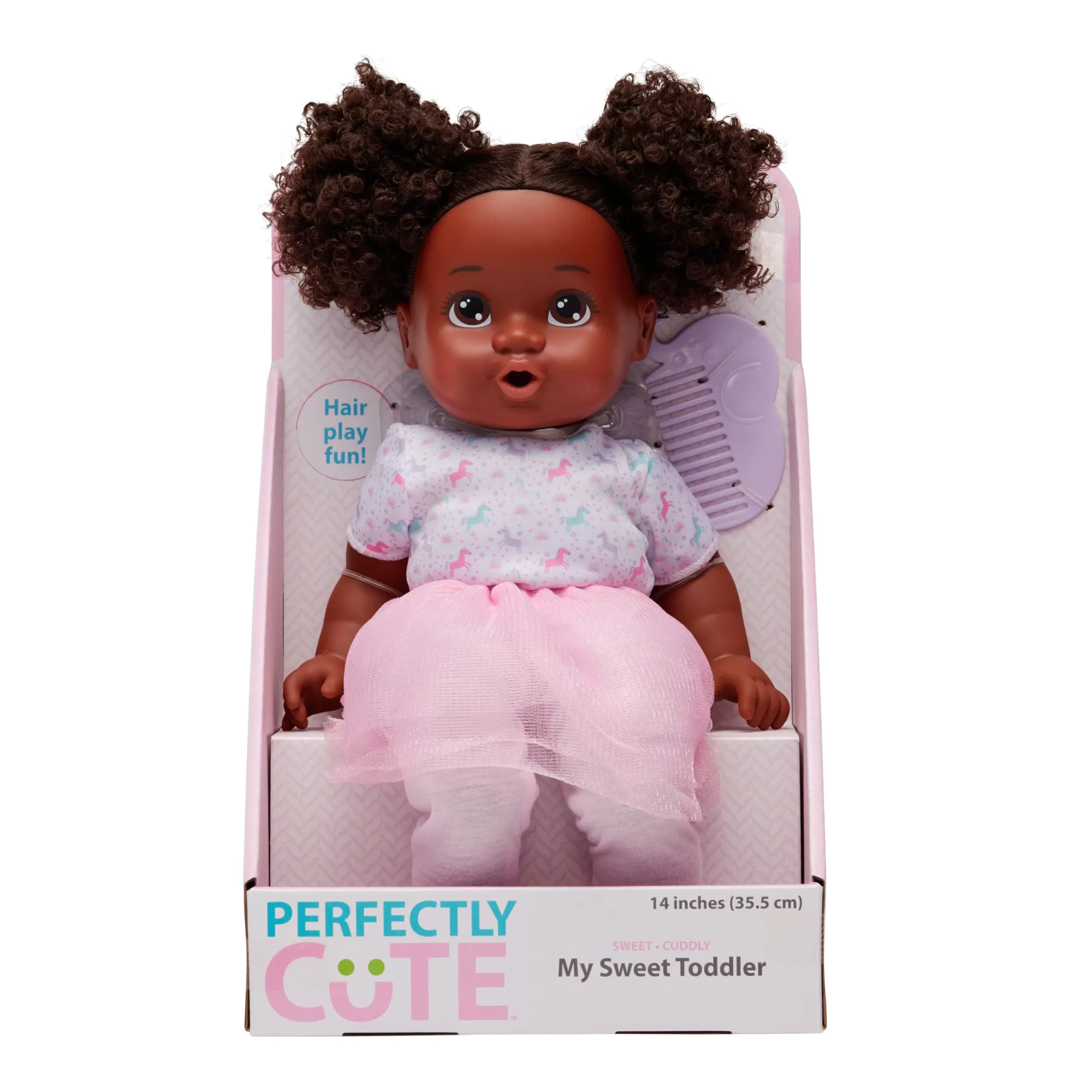 Perfectly Cute® Dolls & Accessories<14-Inch My Sweet Toddler Girl Doll Dark Brunette Brown Eyes