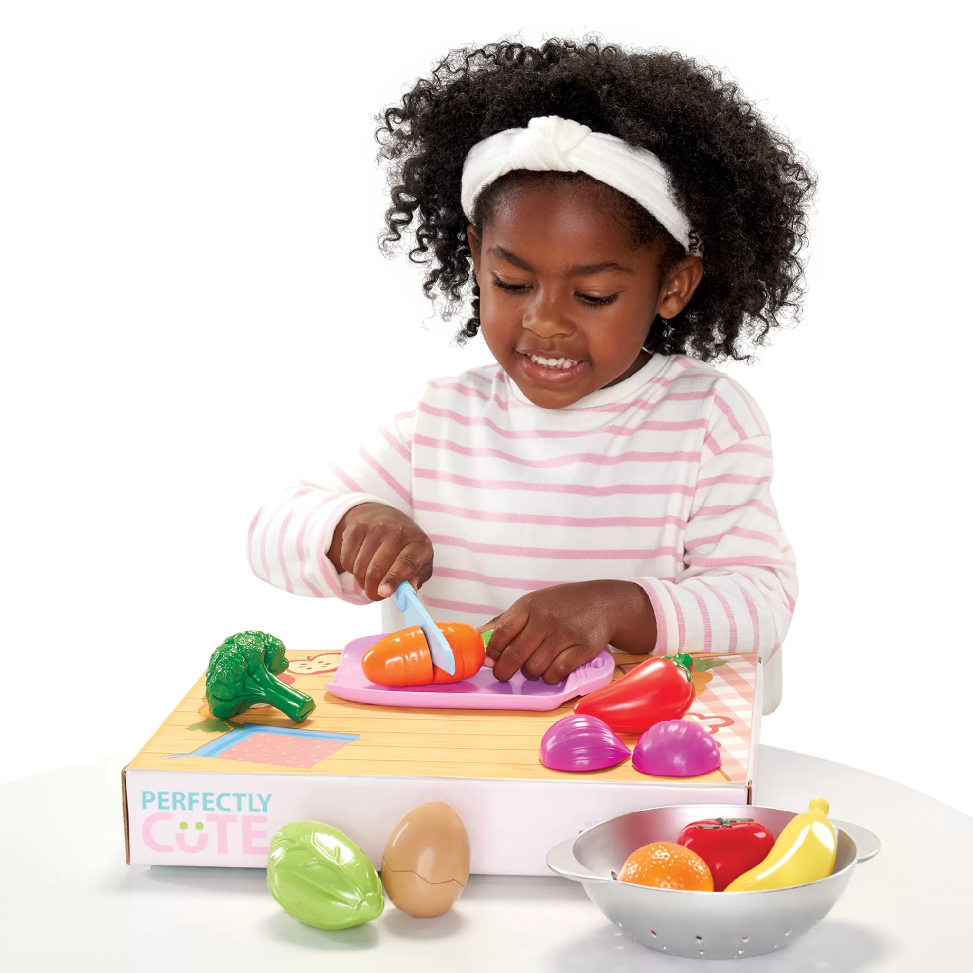 Perfectly Cute® Dress-Up & Role-Play<Home Slice 'N Peel Food Set Fruit & Veggies Box Set