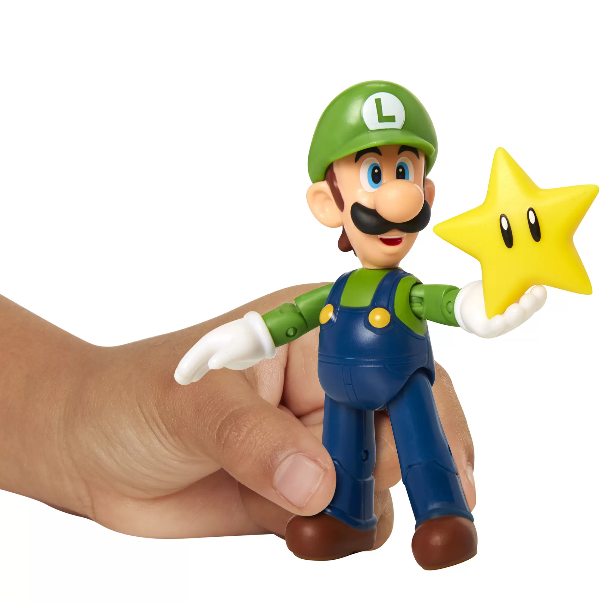 Super Mario™ Toy Figures<Luigi With Star 4-Inch Articulated Figure