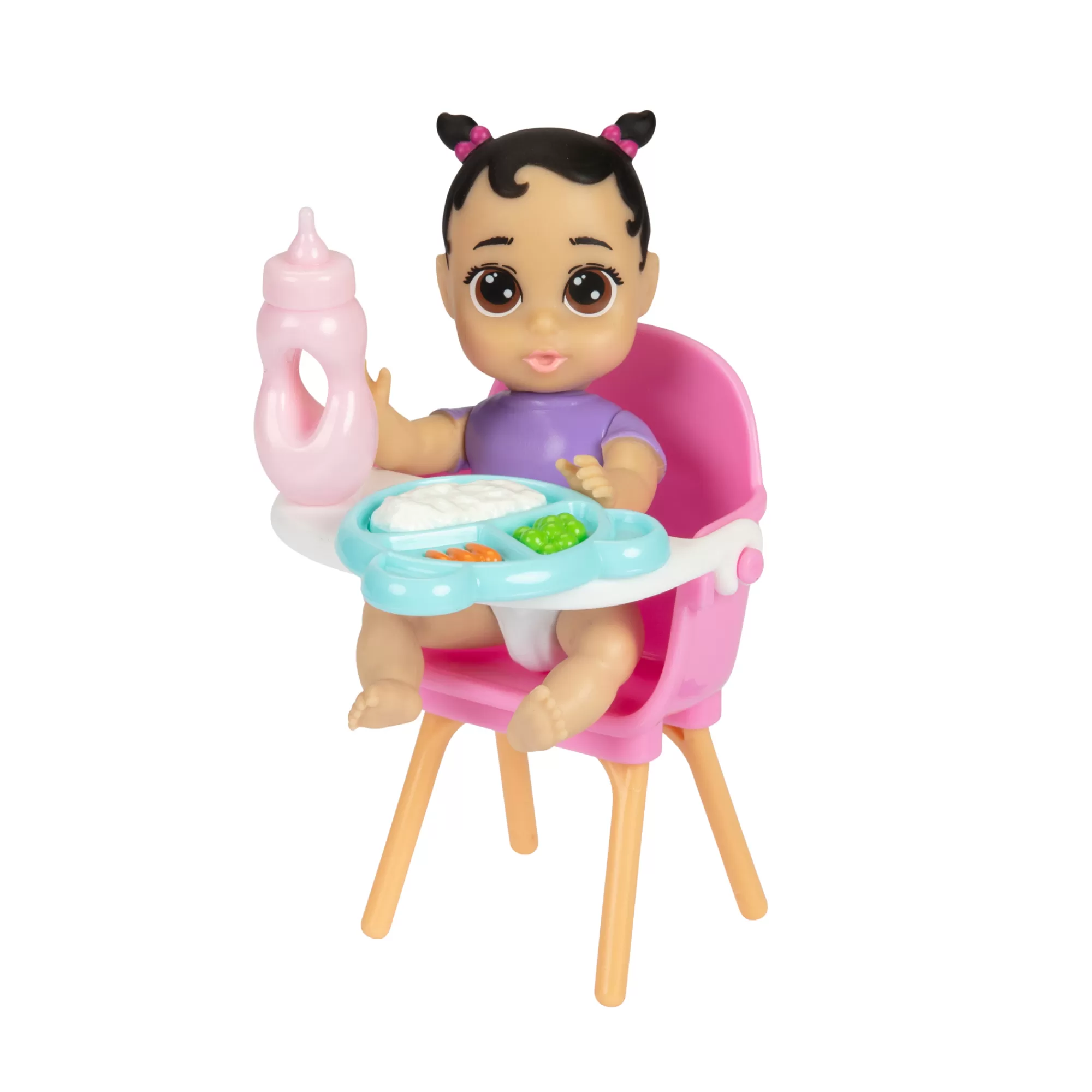 Perfectly Cute® Dolls & Accessories<My Lil Babies 4-Inch Black Pigtails Dark Brown Eyes Doll