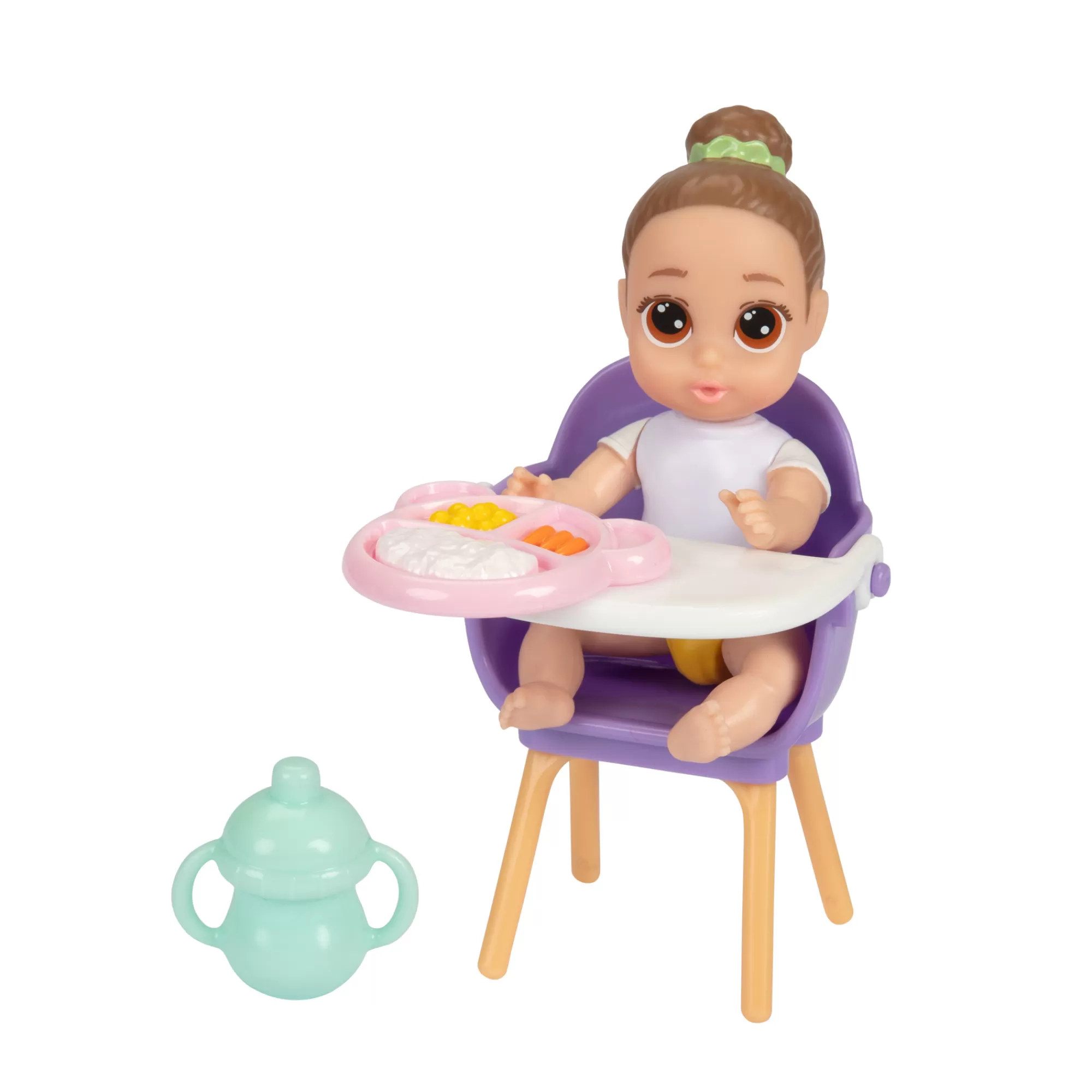 Perfectly Cute® Dolls & Accessories<My Lil Babies 4-Inch Light Brown Bun Brown Eyes Doll