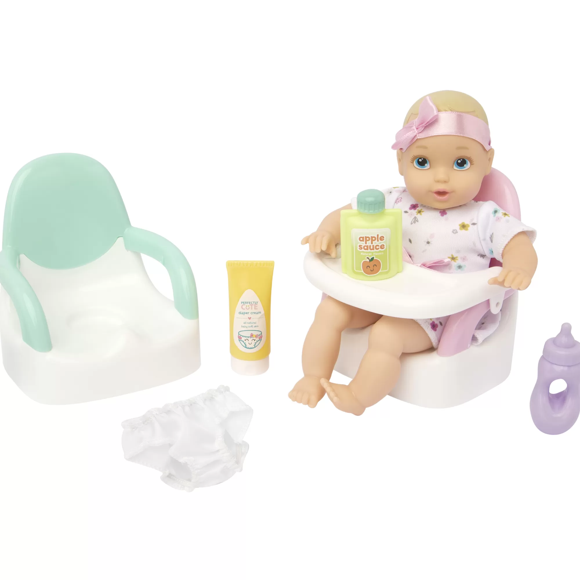 Perfectly Cute® Dolls & Accessories<My Lil' Baby Feed & Go Playset 8-Inch Doll Blonde With Blue Eyes