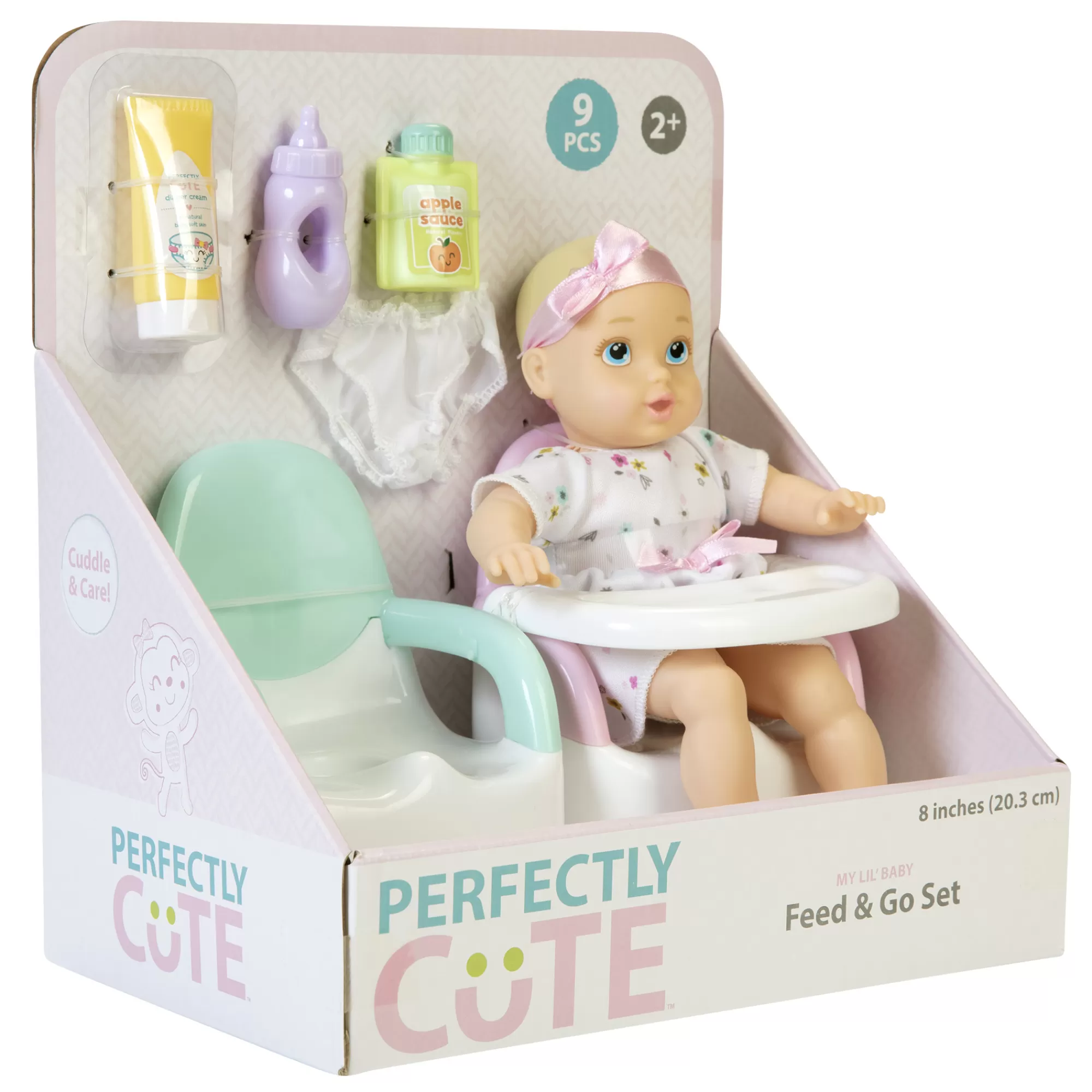 Perfectly Cute® Dolls & Accessories<My Lil' Baby Feed & Go Playset 8-Inch Doll Blonde With Blue Eyes